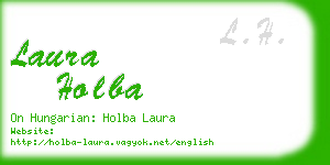 laura holba business card